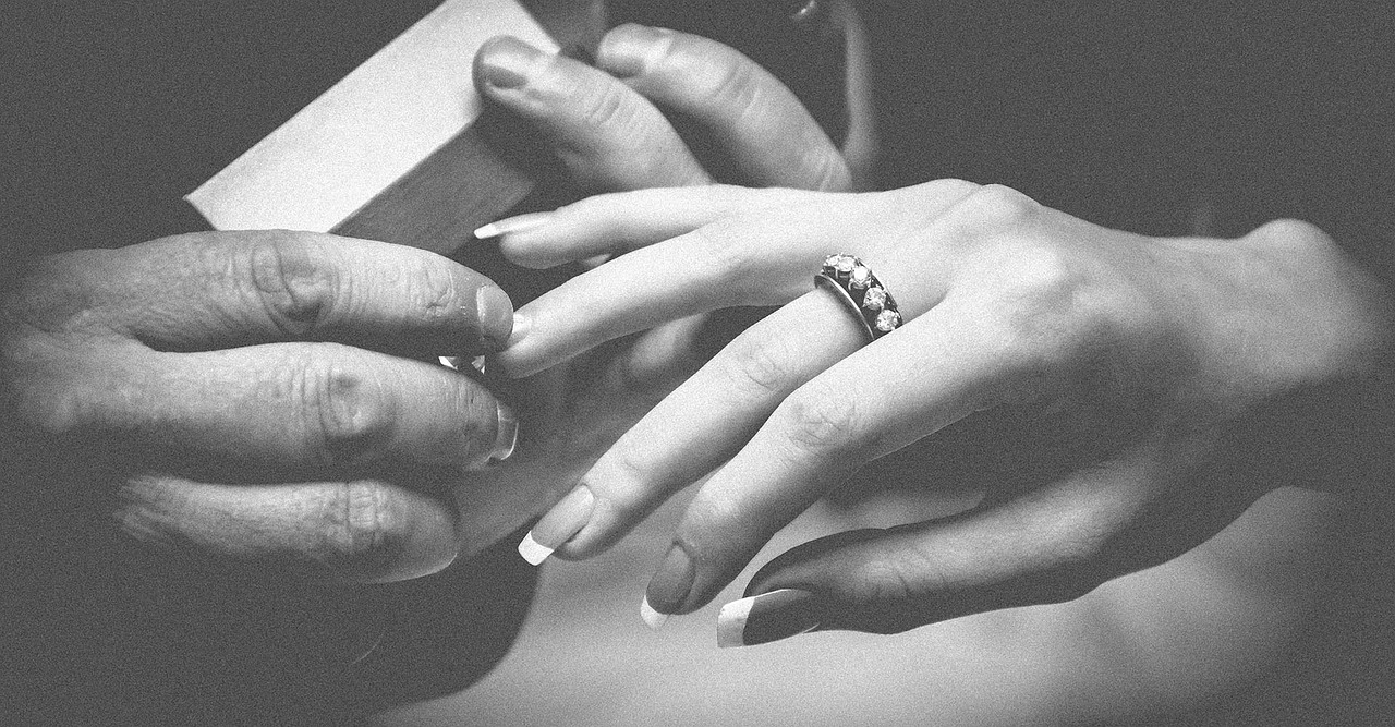 订婚戒指佩戴指南，男女正确佩戴订婚戒指的方法与技巧
